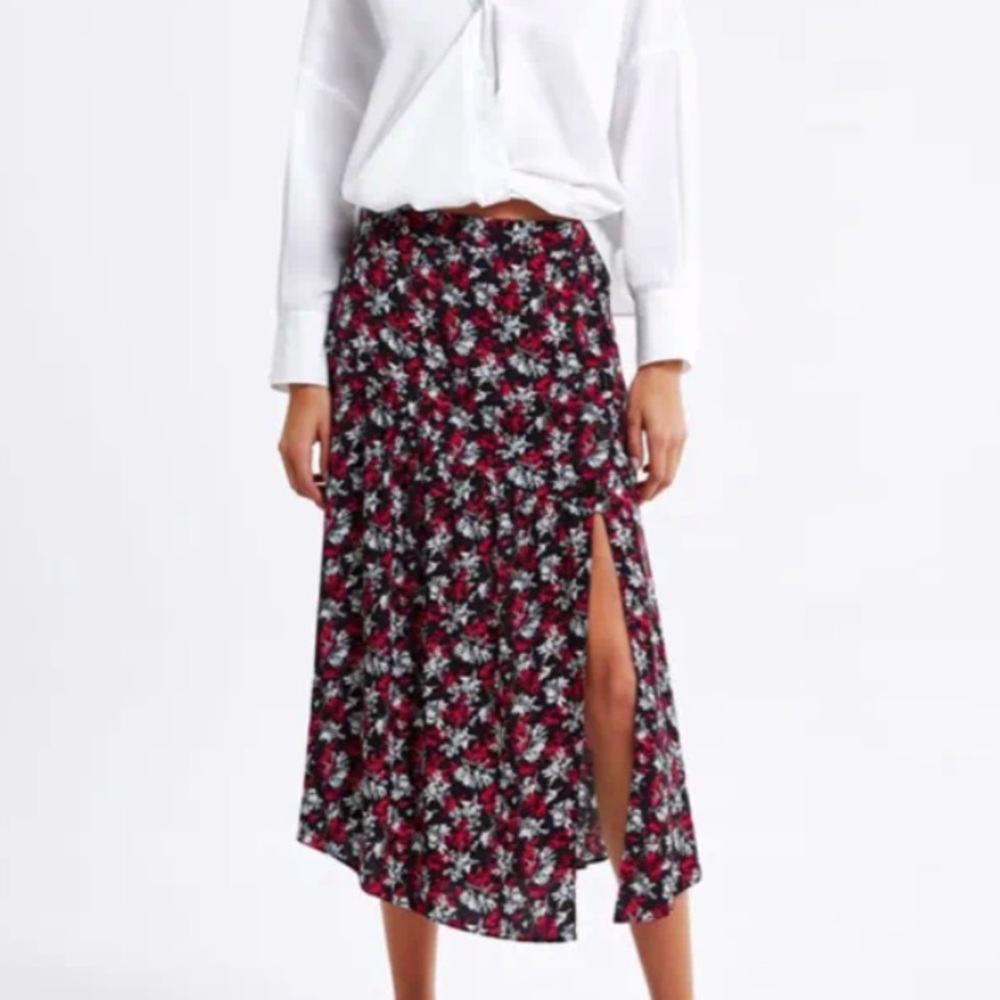 Zara Print Skirt